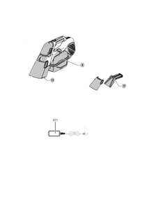 Exploded Diagram A Diagram and Parts List for BHSB315J Type 2 Black and Decker Hand Vacuum